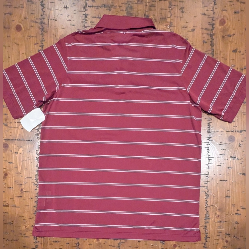 NWT- Texas A&M L Striped Performance Polo Shirt - Picture 2 of 10